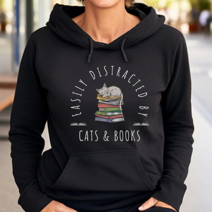 Cats & Books Hoodie V2