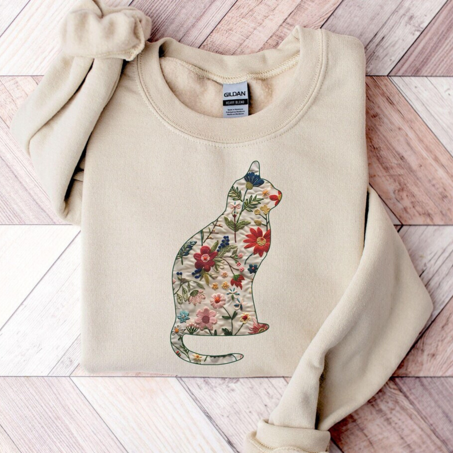 Floral Cat Sweater V2