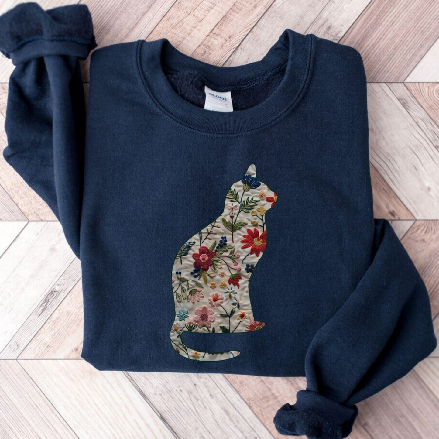 Floral Cat Sweater V2