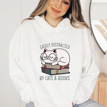 Lade das Bild in den Galerie-Viewer, Cats &amp; Books Hoodie
