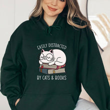 Lade das Bild in den Galerie-Viewer, Cats &amp; Books Hoodie
