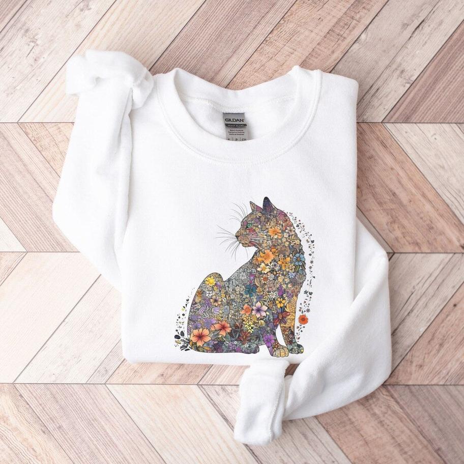 Floral Cat Sweater