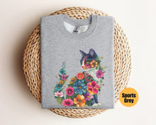 Lade das Bild in den Galerie-Viewer, Floral Cat T-Shirt
