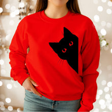 Lade das Bild in den Galerie-Viewer, Black Cat Sweater
