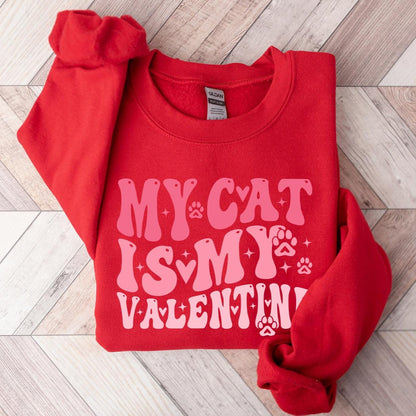 My Cat Is My Valentine Sweater